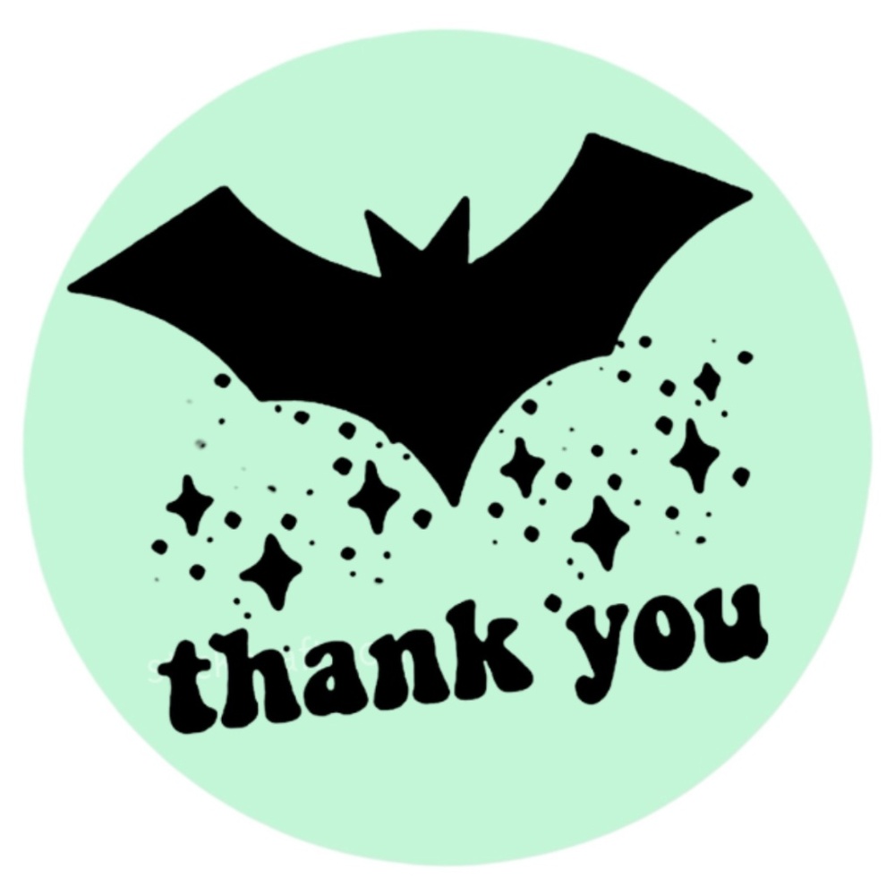 Spooky Small Business Thank You Stickers, Packaging Stickers, Thank You Stickers - Picture 2 of 13